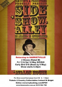 Sideshow Alley 13 14 May 2016