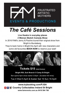 The Cafe Sessions RSL Bright April 17